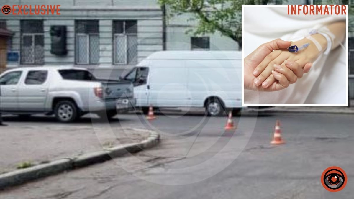 В Днепре на Леси Украинки Honda сбила на переходе мужчину с ребенком: их госпитализировали