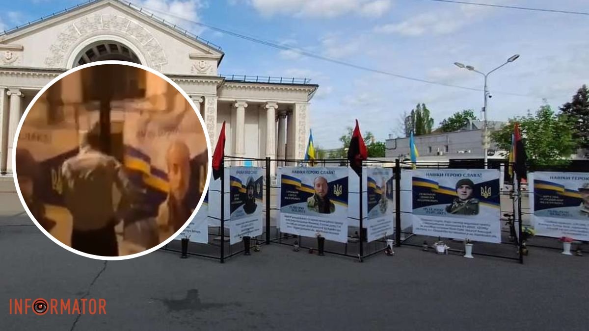 У Кривому Розі чоловік помочився на портрети загиблих солдатів: у поліції відкрили кримінальне провадження