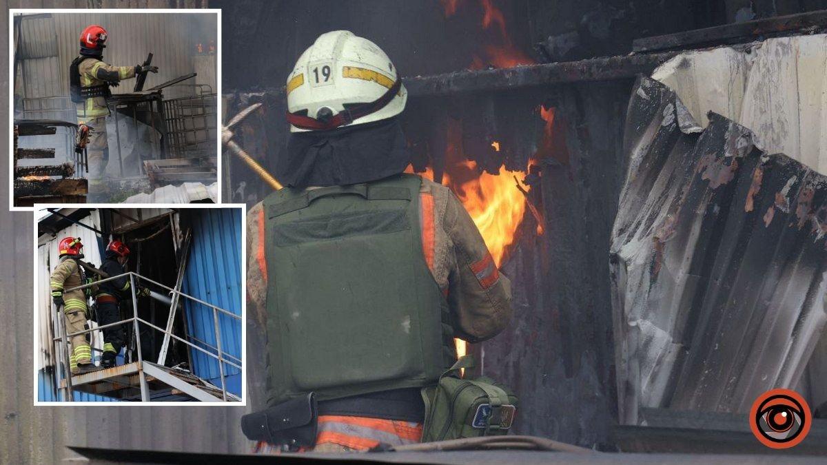 950 квадратних метрів: у Дніпровському районі рятувальники приборкали дві пожежі після ворожої атаки