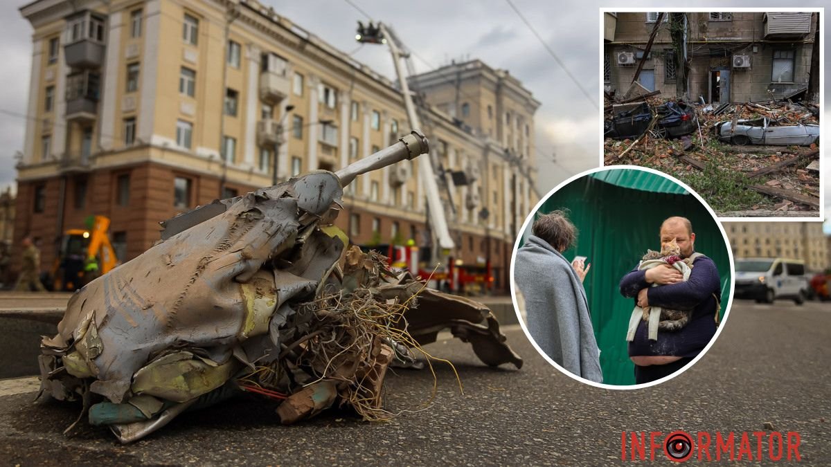 Снесенные этажи, спасение животных и куча стекла: как выглядит место прилета в Днепре