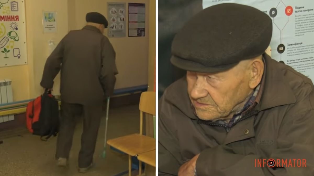 Только пенсионное удостоверение и рюкзак: в Днепр привезли 88-летнего дедушку, который выбрался пешком из захваченного армией рф Очеретиного