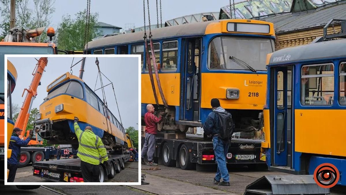 Із Німеччини до Дніпра виїхали трамваї: загалом мають привезти 26 вживаних вагонів