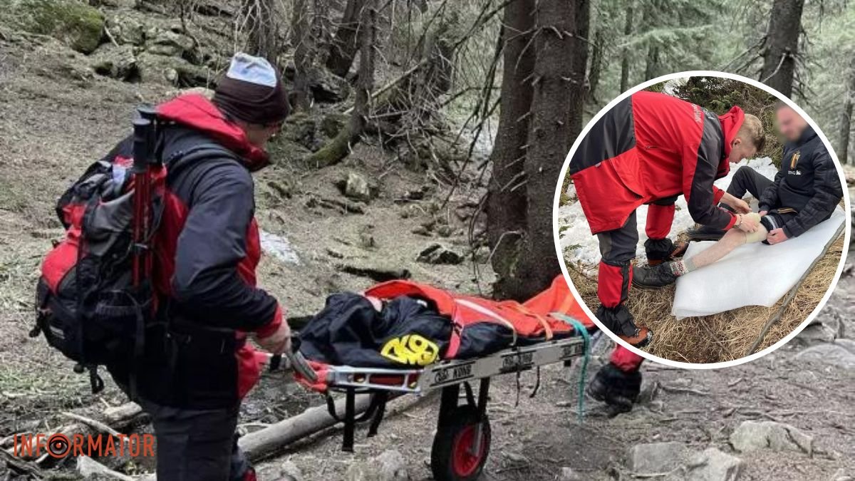 Травмировался во время спуска с Говерлы: спасатели спасли мужчину из Днепра