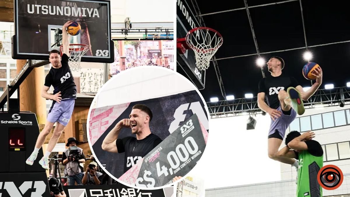 Спортсмен из Днепра Вадим "Miller" Поддубченко выиграл конкурс данков FIBA ​​3x3 в Японии