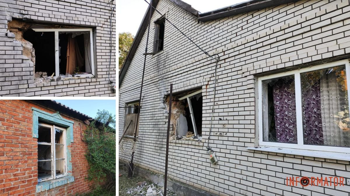 Пошкоджені приватні будинки та газогін: ворог чотири рази вдарив по Нікопольському району