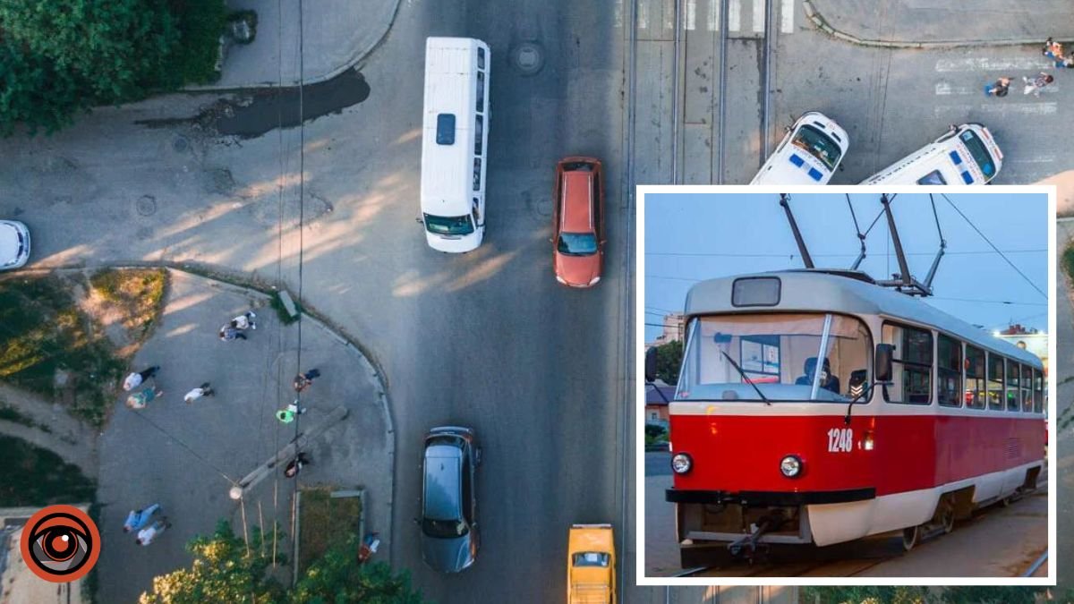 У Дніпрі планують двічі перекривати перехрестя на вулиці Грушевського: як зміниться рух трамваїв