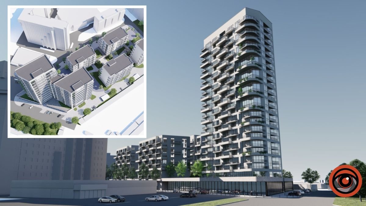 На Подстанции в Днепре планируют возвести жилой комплекс из 6 секций, самая высокая – в 24 этажа