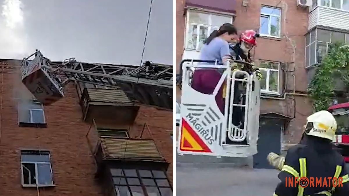 В Днепре на Богдана Хмельницкого в задымленной квартире погибла женщина: ребенка и девушку эвакуировали автолестницей