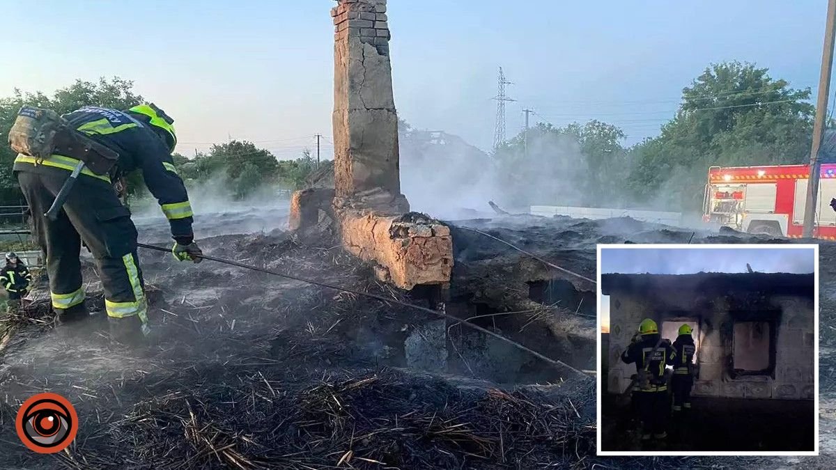 В Днепропетровской области горел дом: погиб человек