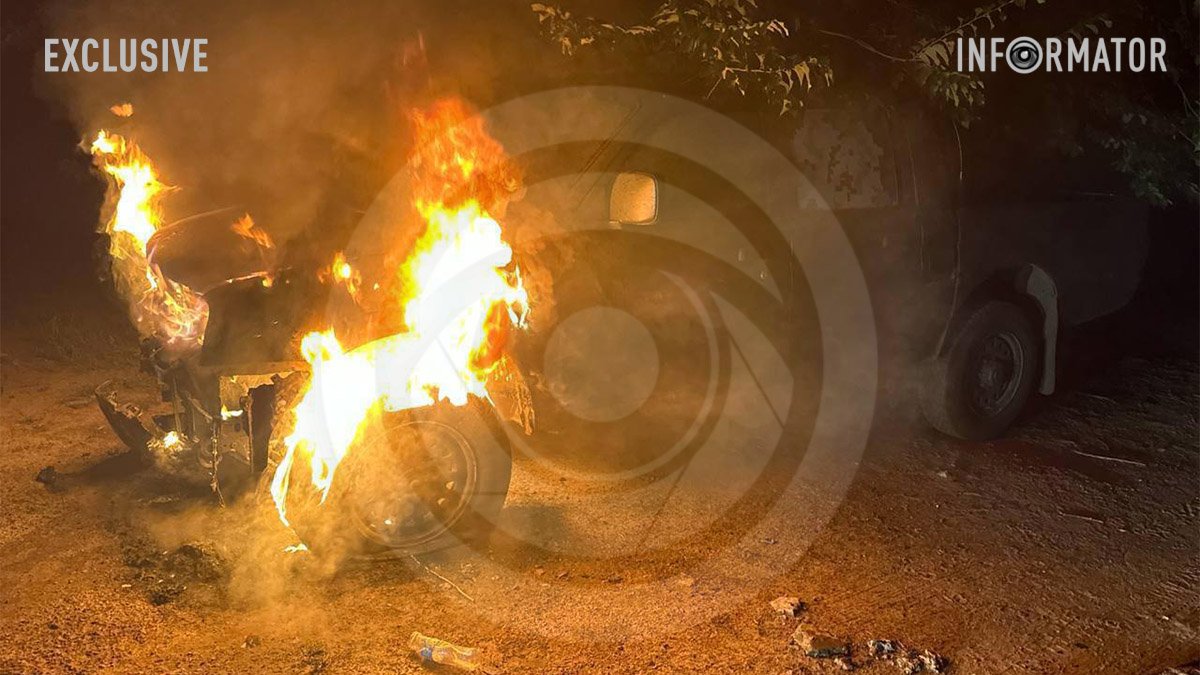 У Дніпрі на Леоніда Каденюка підпалили автівку військовослужбовця: що кажуть у поліції