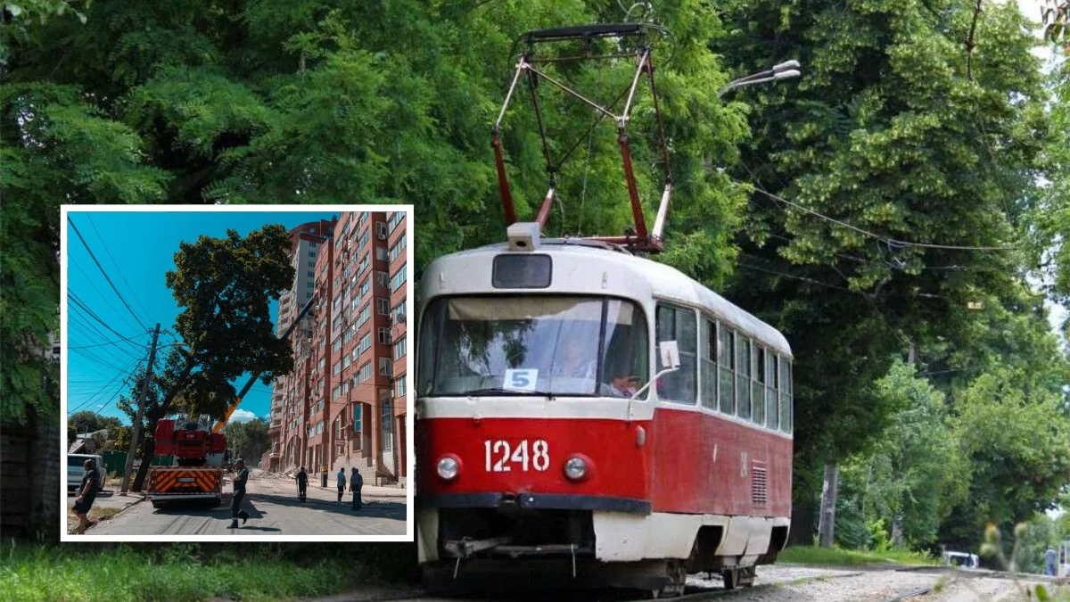 В Днепре возобновил работу трамвай №5, не курсировавший из-за ракетного удара