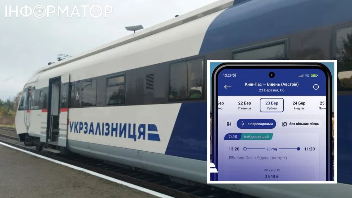 Укрзалізниця розпочинає продаж квитків онлайн на поїзди до Австрії: розклад і як придбати