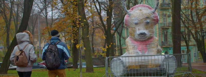От котенка до лося: в парке Киева поселились новогодние звери