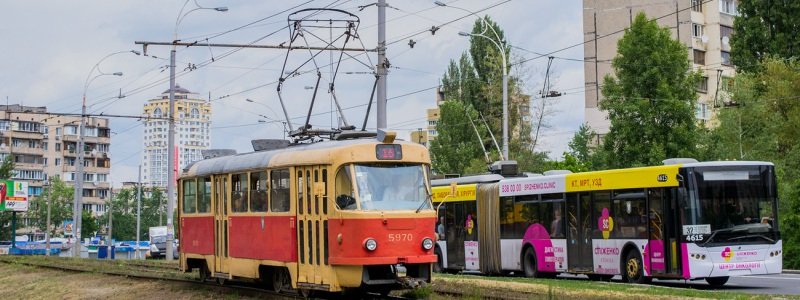 В Днепровском районе Киева перестанут ходить трамваи