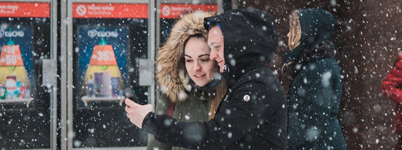 Столица в лицах: как жители Киева встретили первый снег