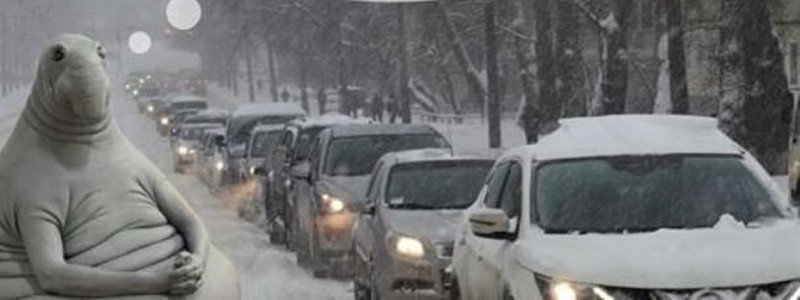 Первый снег в Киеве: фотожабы и реакция соцсетей