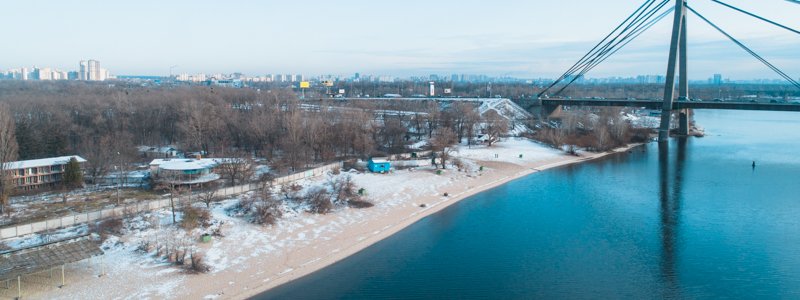 В Киеве за 25 миллионов отремонтируют пляж в парке "Муромец": как он выглядит с высоты
