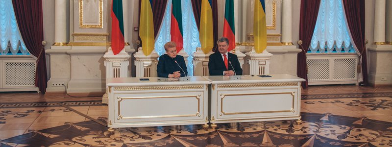 Визит президента Литвы в Киев: о чем говорили Петр Порошенко и Даля Грибаускайте