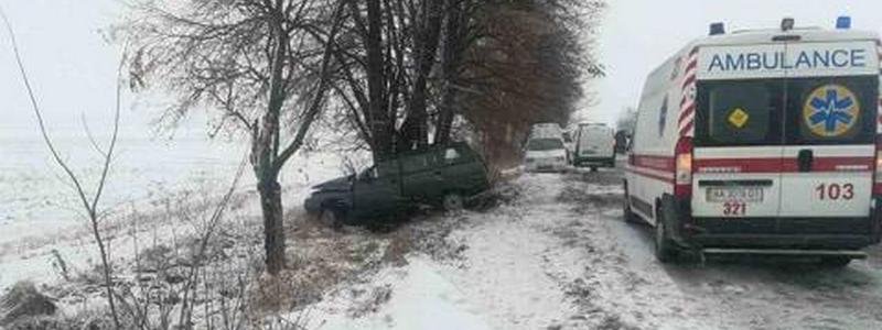 Под Киевом водитель на ВАЗ влетел в дерево и погиб