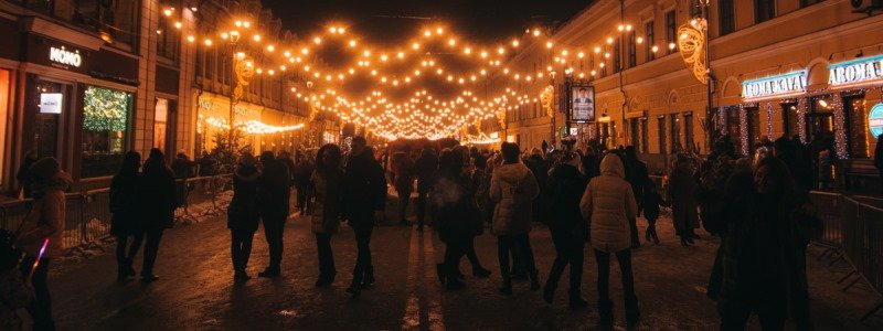 Рождественская сказка на Подоле: как жители Киева отдыхают субботним зимним вечером