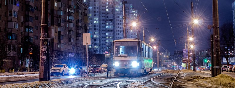 В Киеве из-за аварии заблокировано движение некоторых трамваев