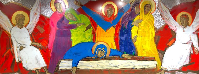 В Киеве художники показали необычные росписи для нового храма: что еще можно увидеть на выставке “Украинская идентификация”