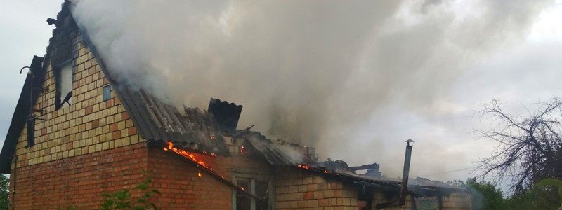 Под Киевом мужчина сгорел на даче