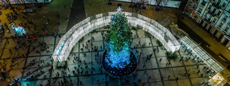 Новогодняя елка Киева вошла в десятку самых красивых в мире
