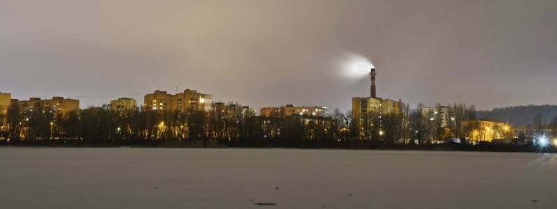 Особый взгляд на жилмассивы Киева: как ночью выглядит Корчеватое