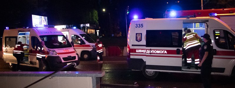 Появилось видео горящего BMW в Киеве, в котором погибла девушка
