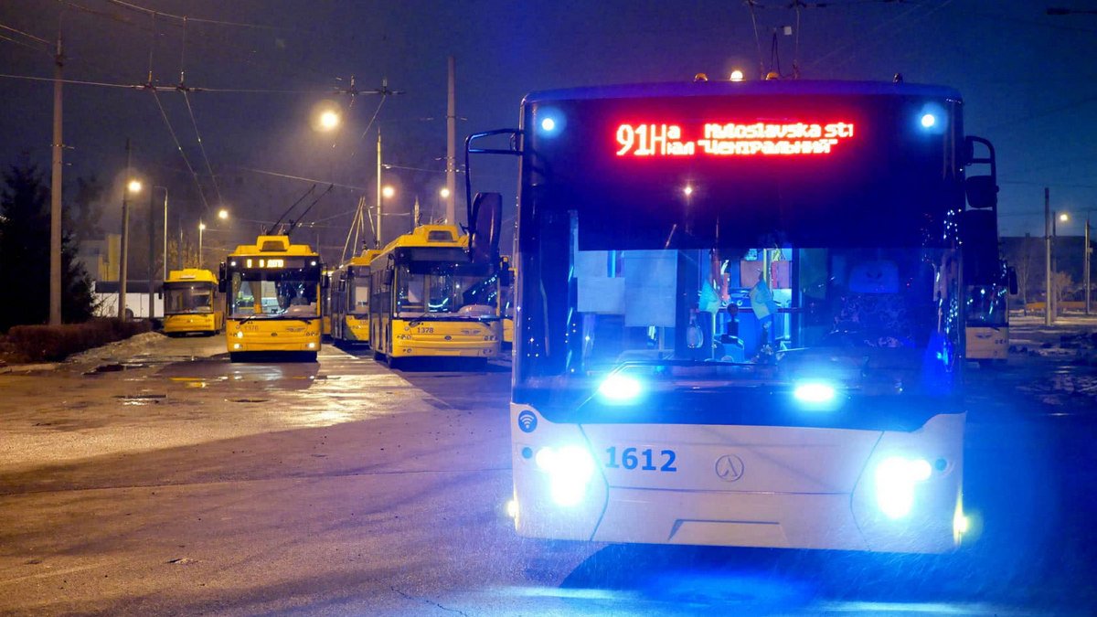 В Киеве ночные троллейбусы изменят работу
