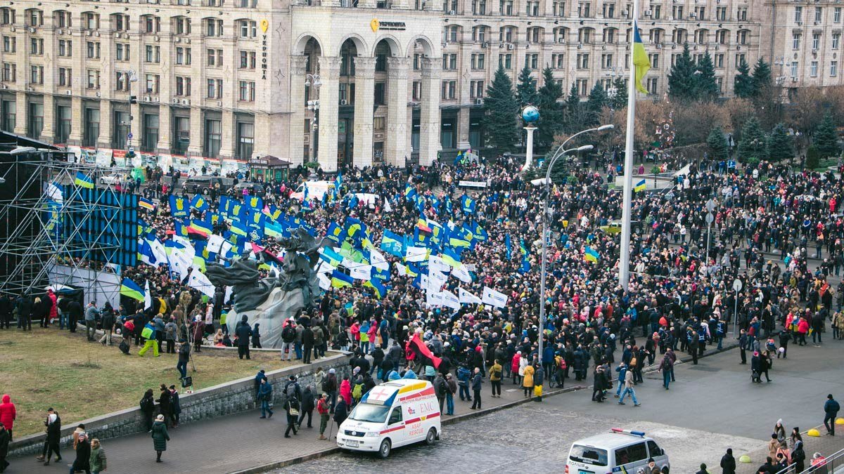 Как в Киеве митинговали на Майдане против капитуляции Украины: фото и видео с акции