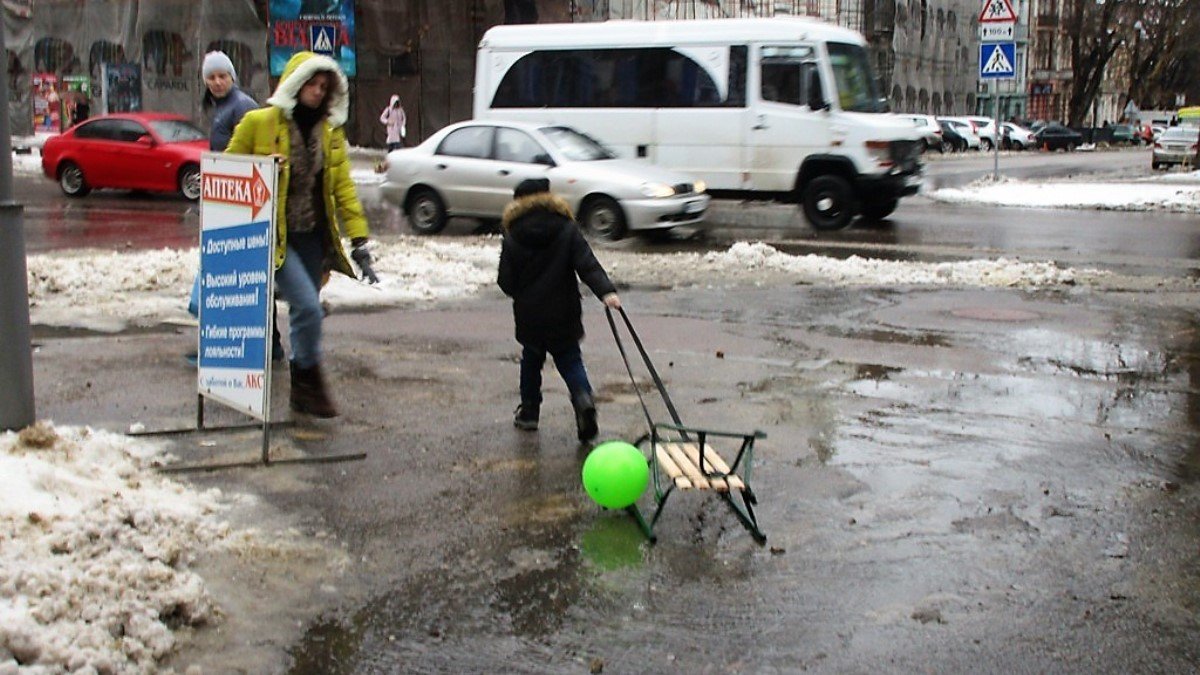 Надолго ли в Киеве снег и когда можно будет кататься на санках