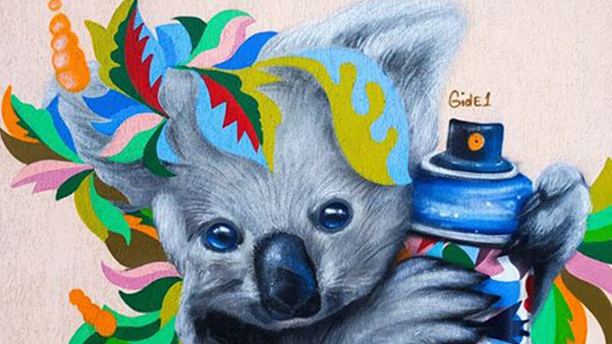Под Киевом появился новый мурал - разноцветная коала: что означает и где ее найти