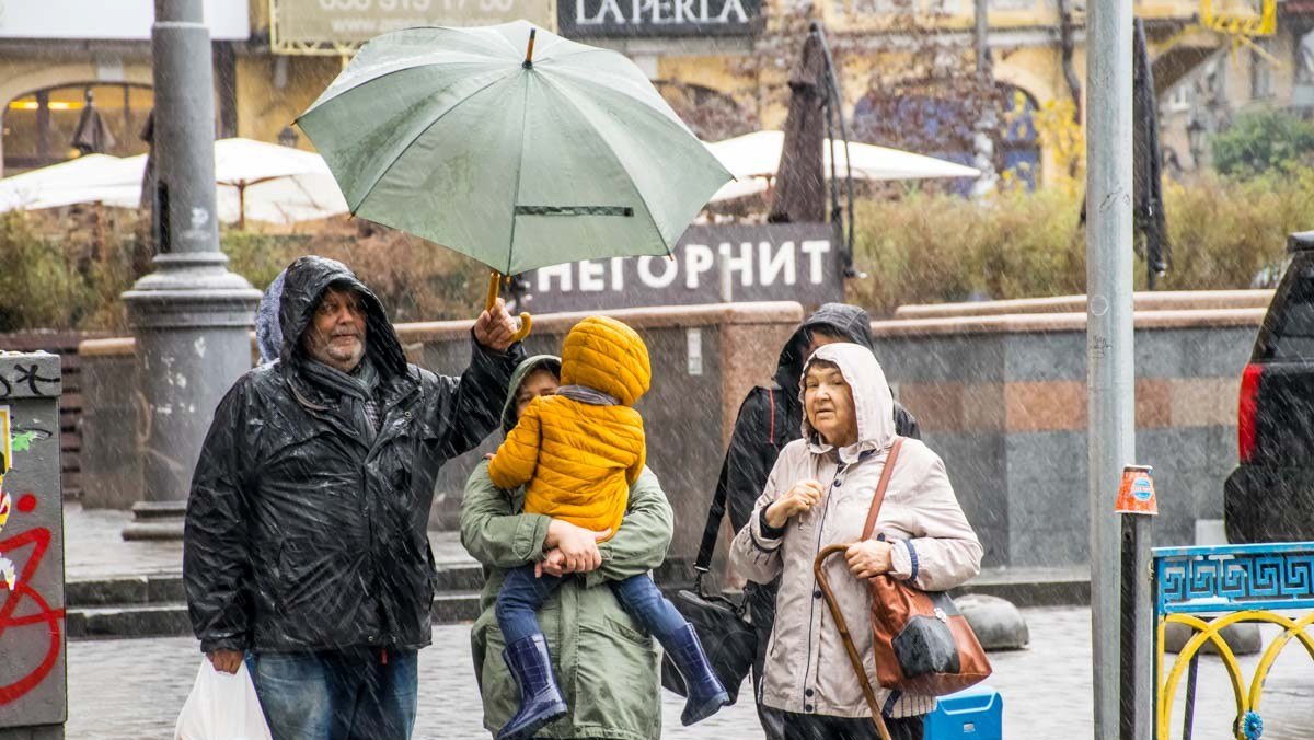 Погода на 7 октября: в Киеве будет пасмурно и пойдет ливень