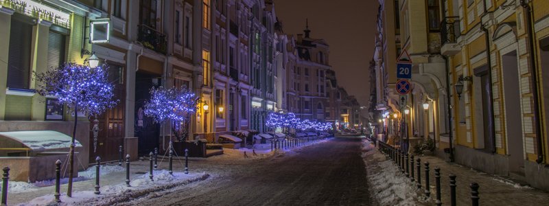 Как выглядит Киев зимней ночью, пока город спит