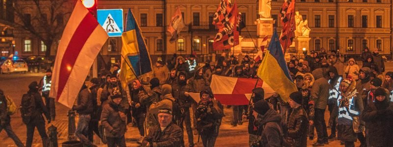 В центре Киева прошел марш в память о Михаиле Жизневском