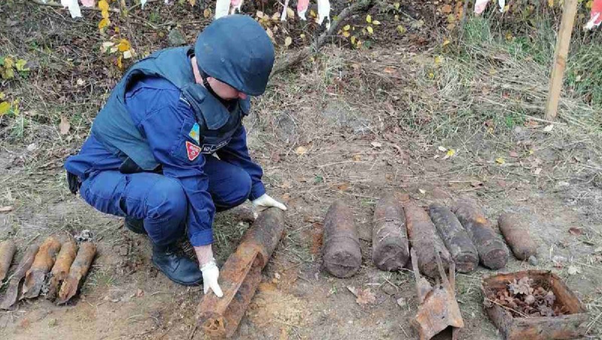 Под Киевом нашли 120 снарядов времен Второй мировой войны