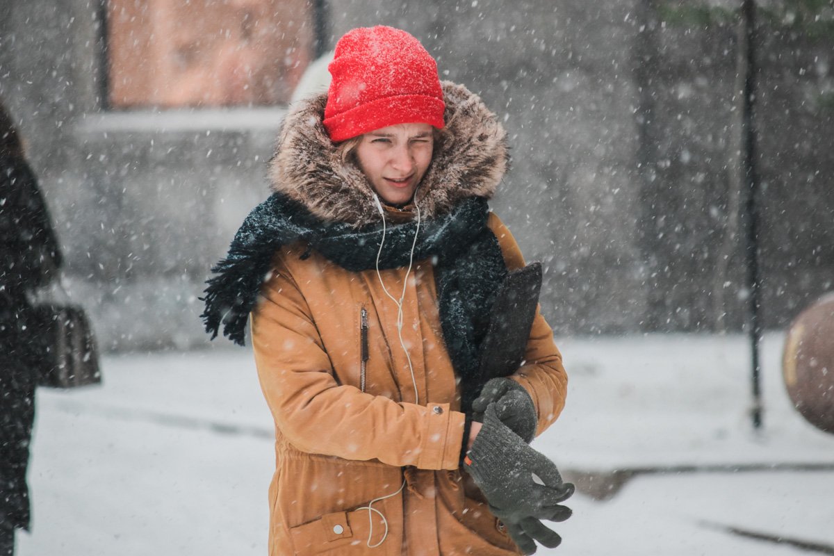 В Украину идет первый снег: что будет в Киеве