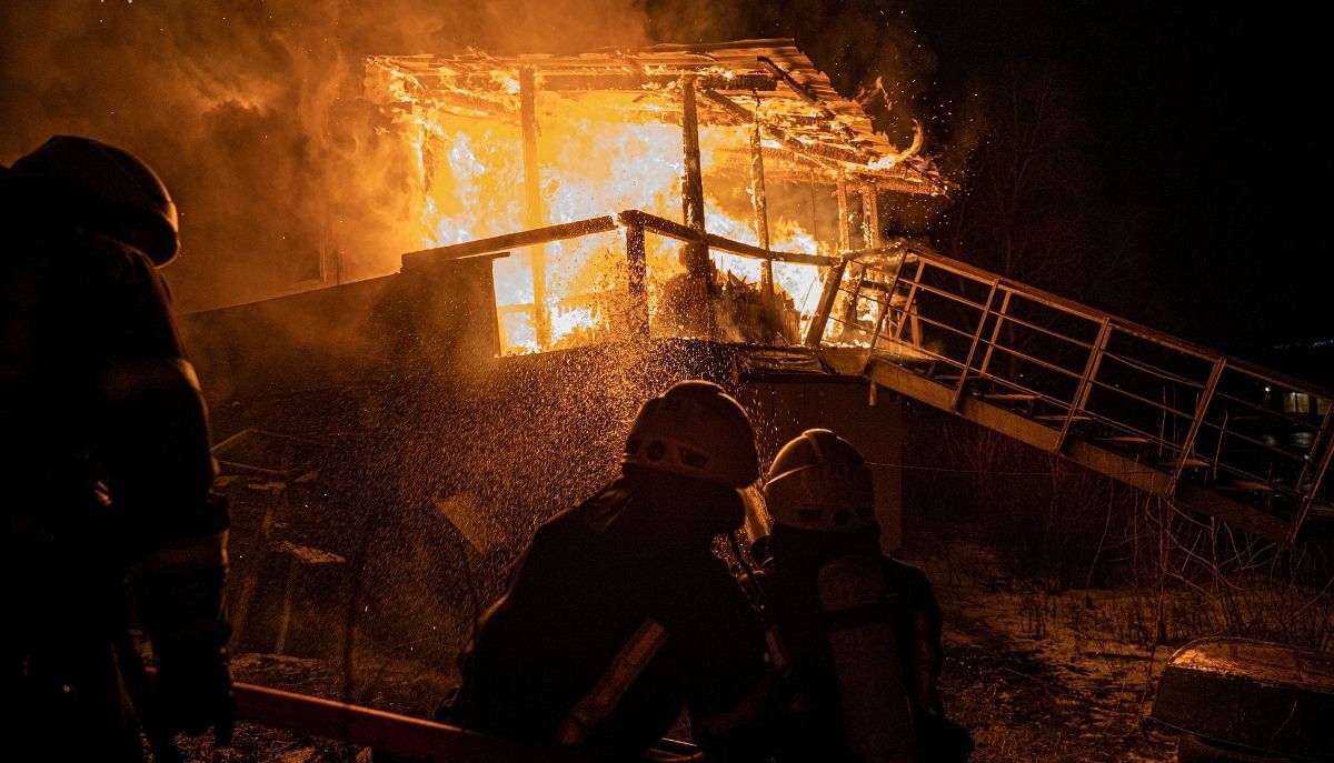 В Киеве сгорел дебаркадер