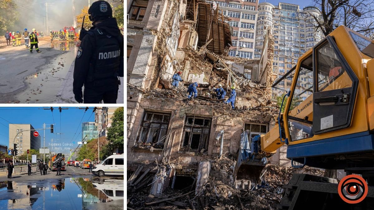 У Києві повністю відновили рух на вулиці Жилянській: демонтаж зруйнованого будинку триває