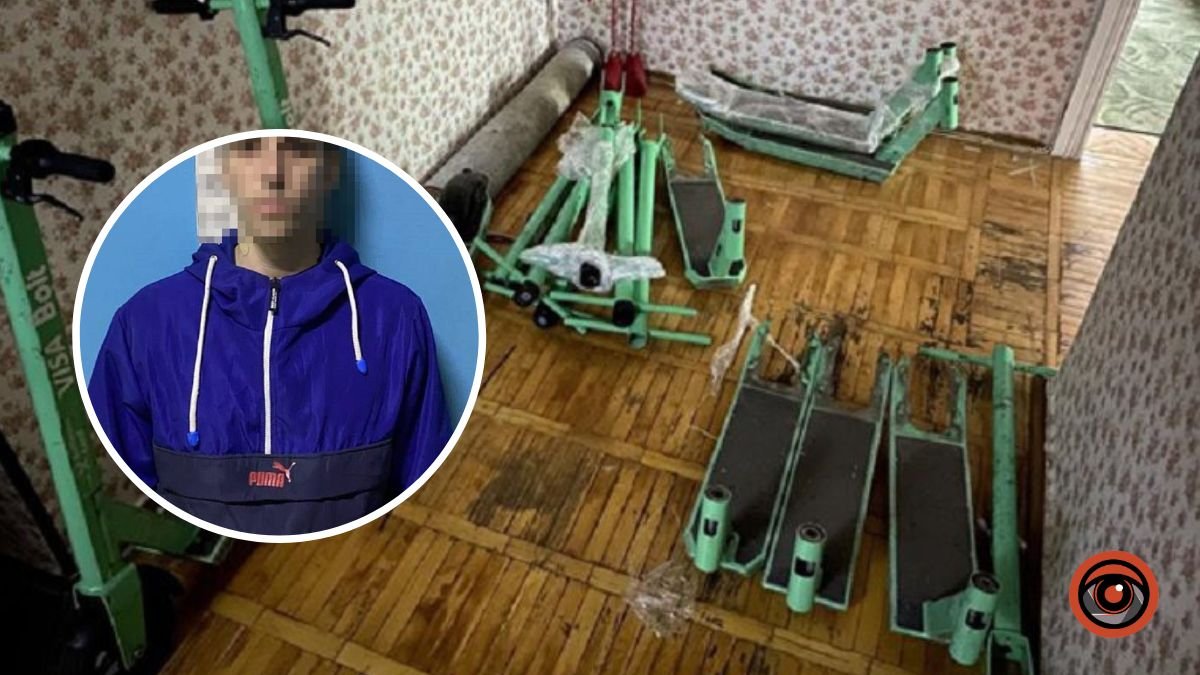 У Києві затримали серійного крадія електросамокатів