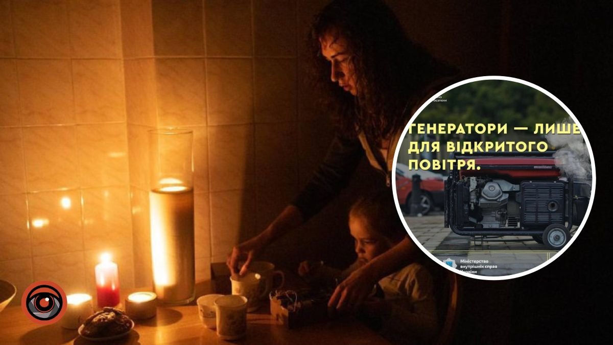 На Київщині фіксують випадки отруєння газом: як правильно використовувати генератор