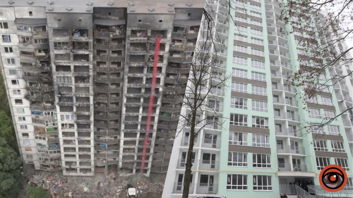 Як у Києві відновили зруйнований обстрілом будинок на Чорнобильській: мешканці готуються до заселення