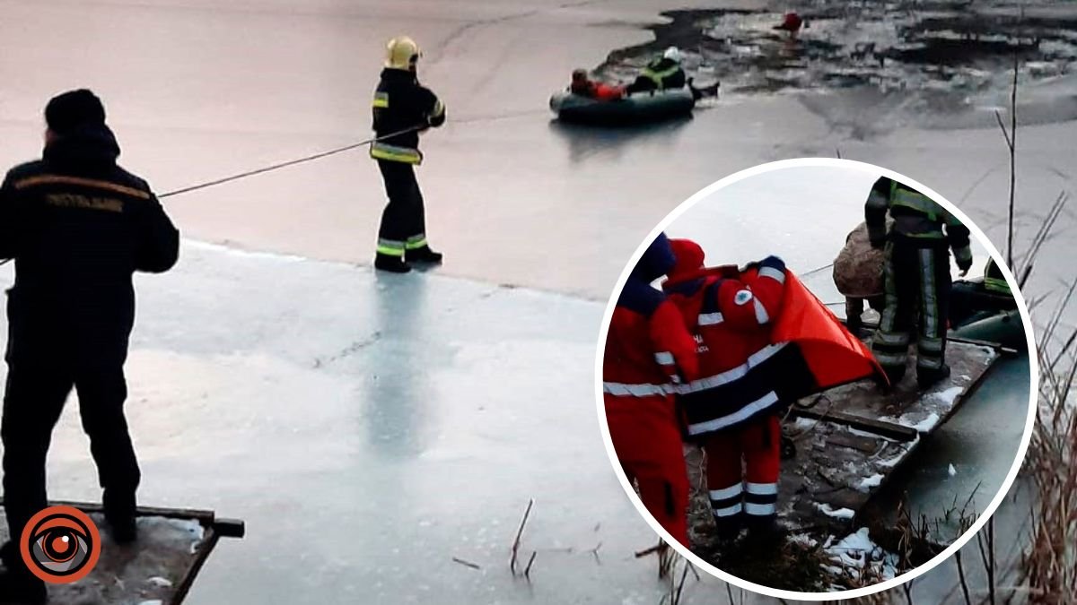 На Київщині двоє чоловіків провалилися під лід: врятували лише одного