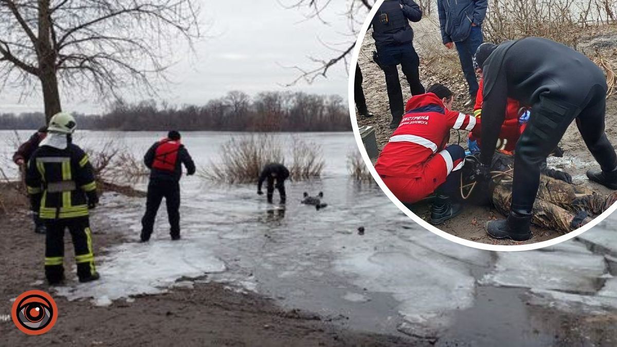 У Києві на річці Десенка рибалка провалилась під лід: чоловік загинув
