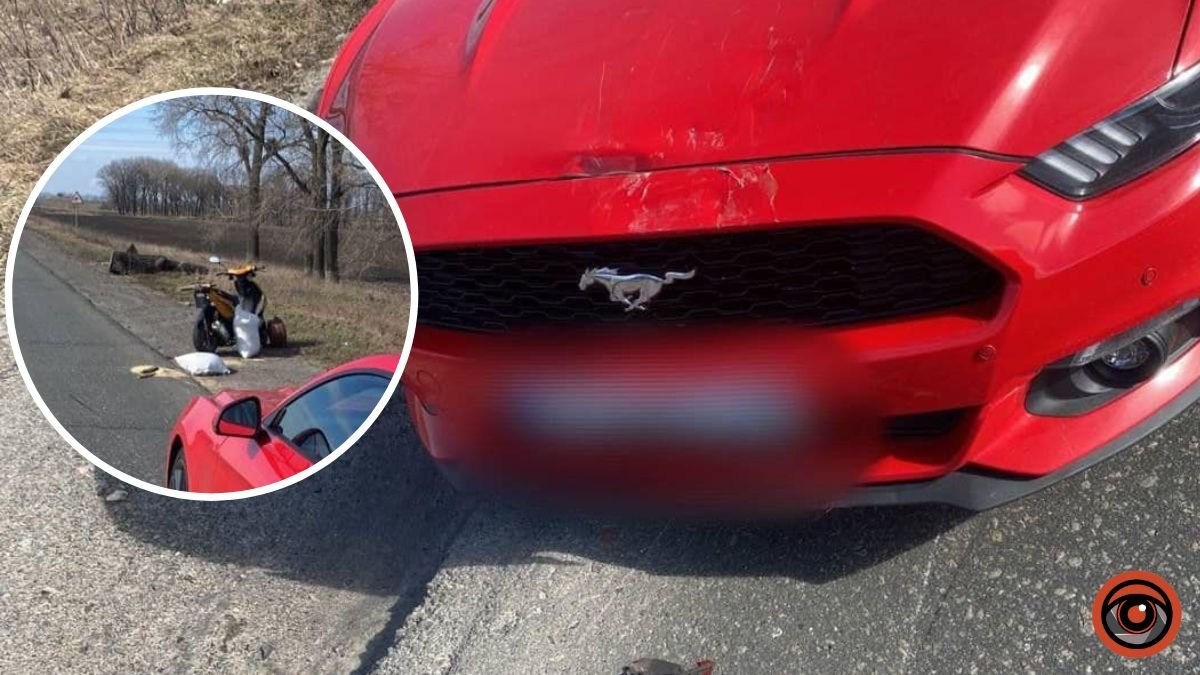 На Київщині Mustang збив жінку на моторолері