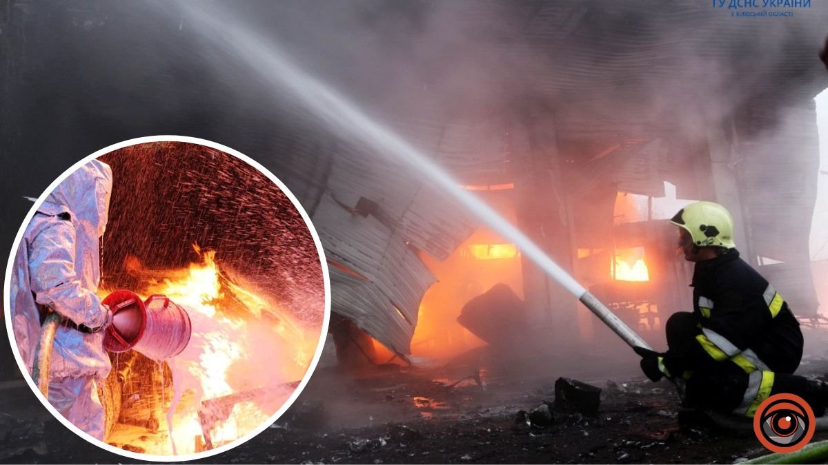 У Борисполі на АЗС спалахнула вантажівка: фото та відео з місця подій