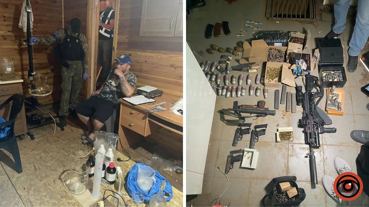 У Києві викрили нарколабораторію зі складом «продукції» на 10 млн гривень та арсенал зброї