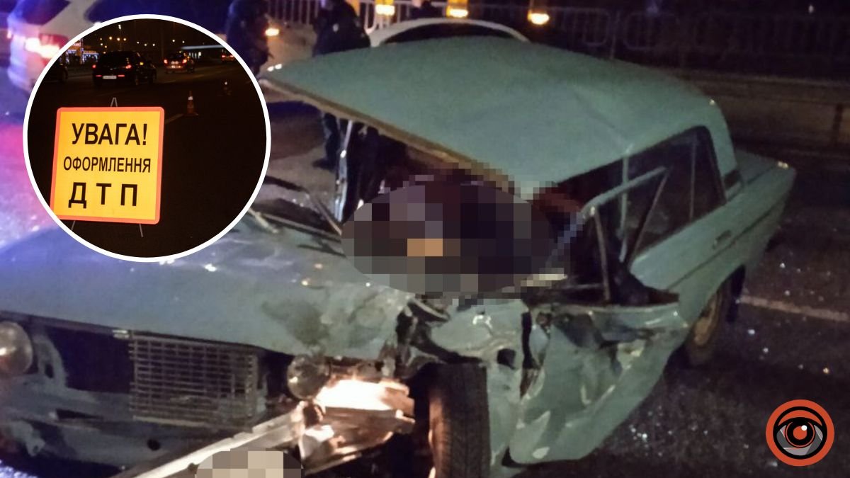 У Києві ВАЗ на блокпосту влетів у BMW: водій загинув на місці